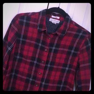H&M red plaid shirt